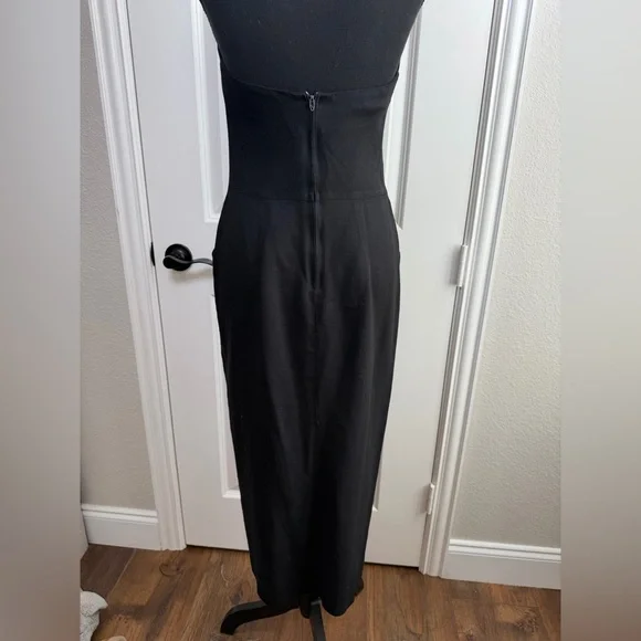 Donna Ricco Classic Black Midi Dress - Picture 4 of 8